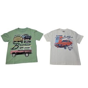 Character Kids 2-Pack Soft Short Sleeve Crewneck Graphic Print Tee - Ford